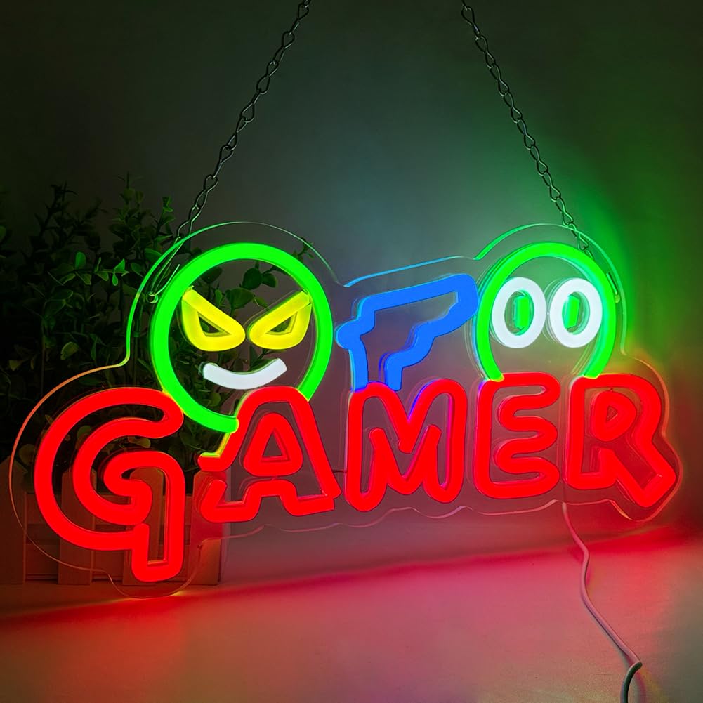 Party Games For Christmas - Oyuncu Neon Tabelası LED Duvar Lambası